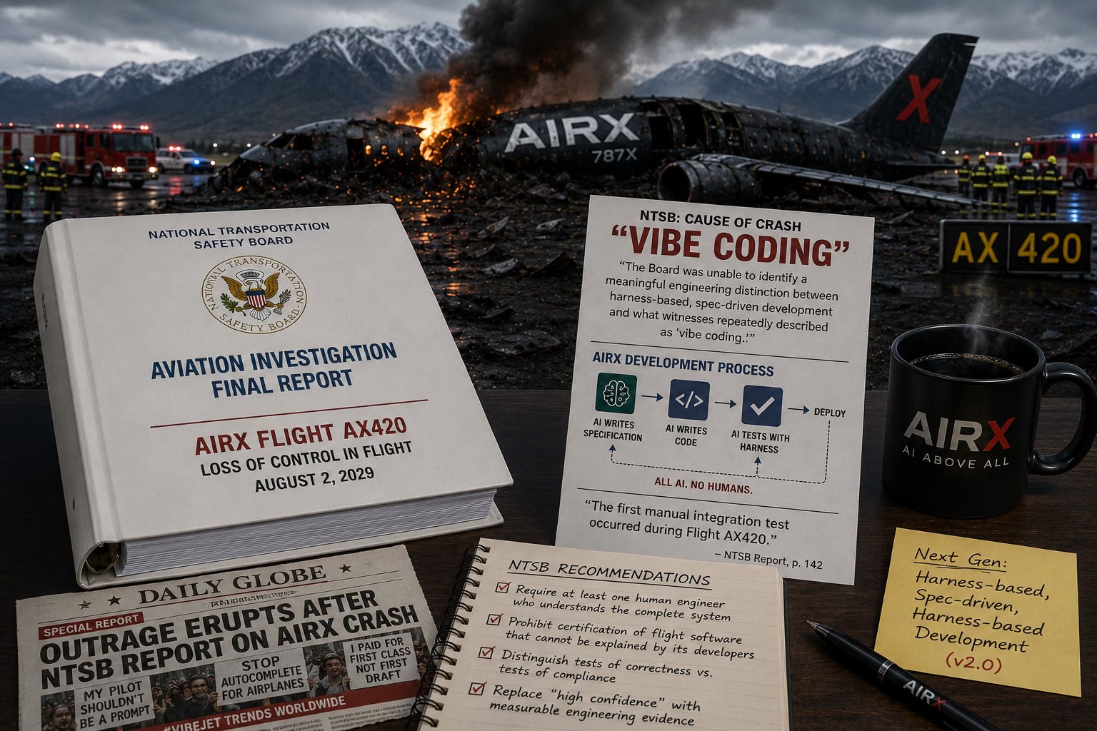 2030: NTSB Report Links Fatal AirX Crash to "Vibe Coding"