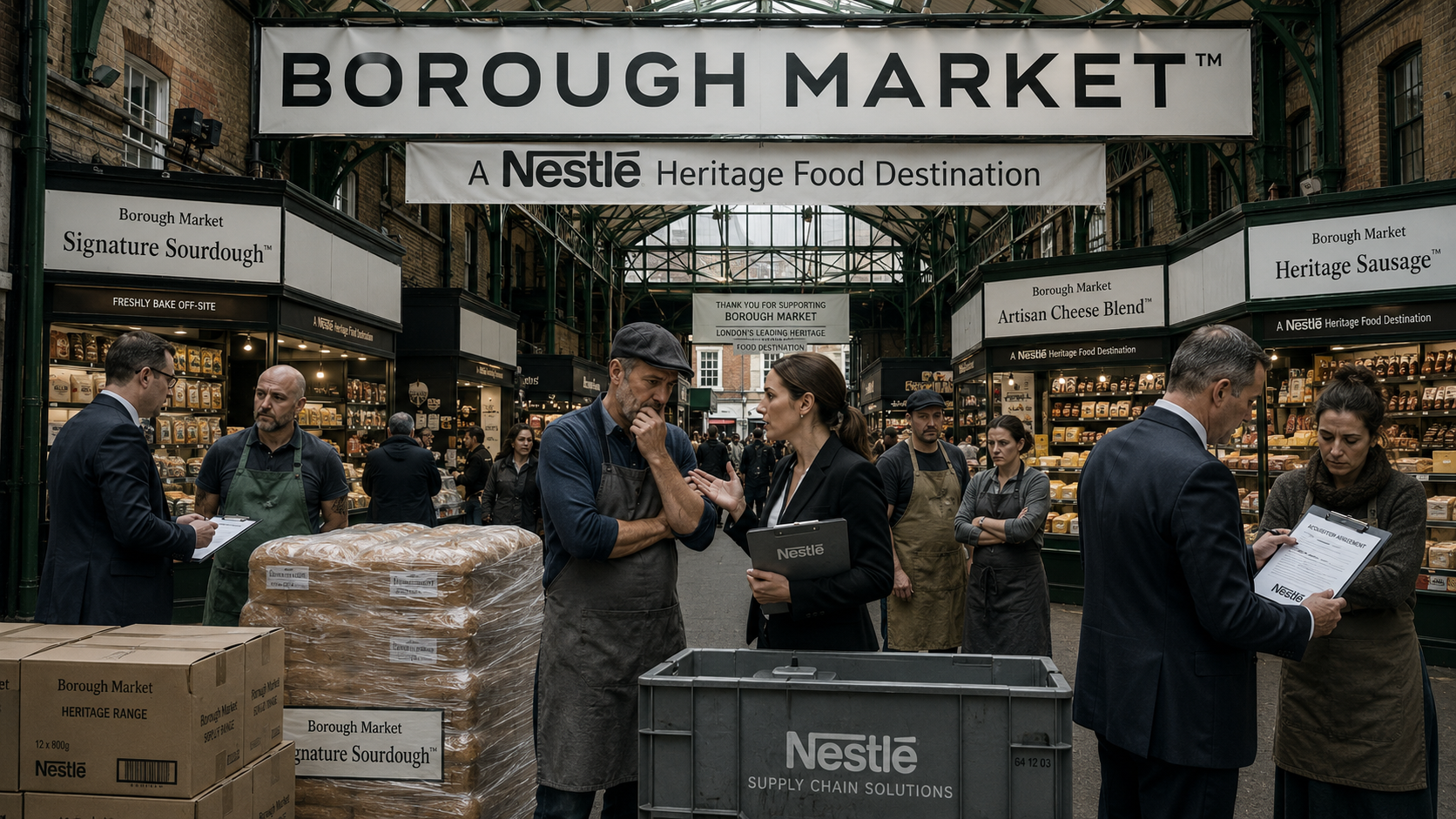 Nestlé Acquires Borough Market in £2.3B Leveraged Buyout