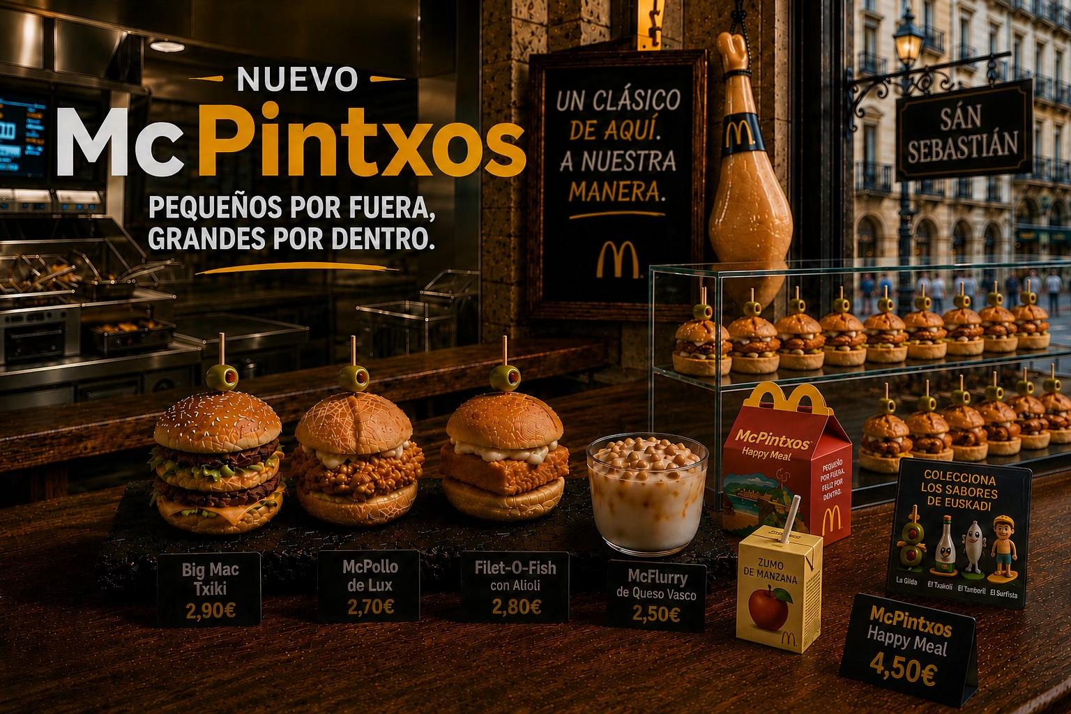 McDonald’s Unveils “McPintxos” in San Sebastián, Immediately Sparks Diplomatic Incident With Every Bar on the Parte Vieja