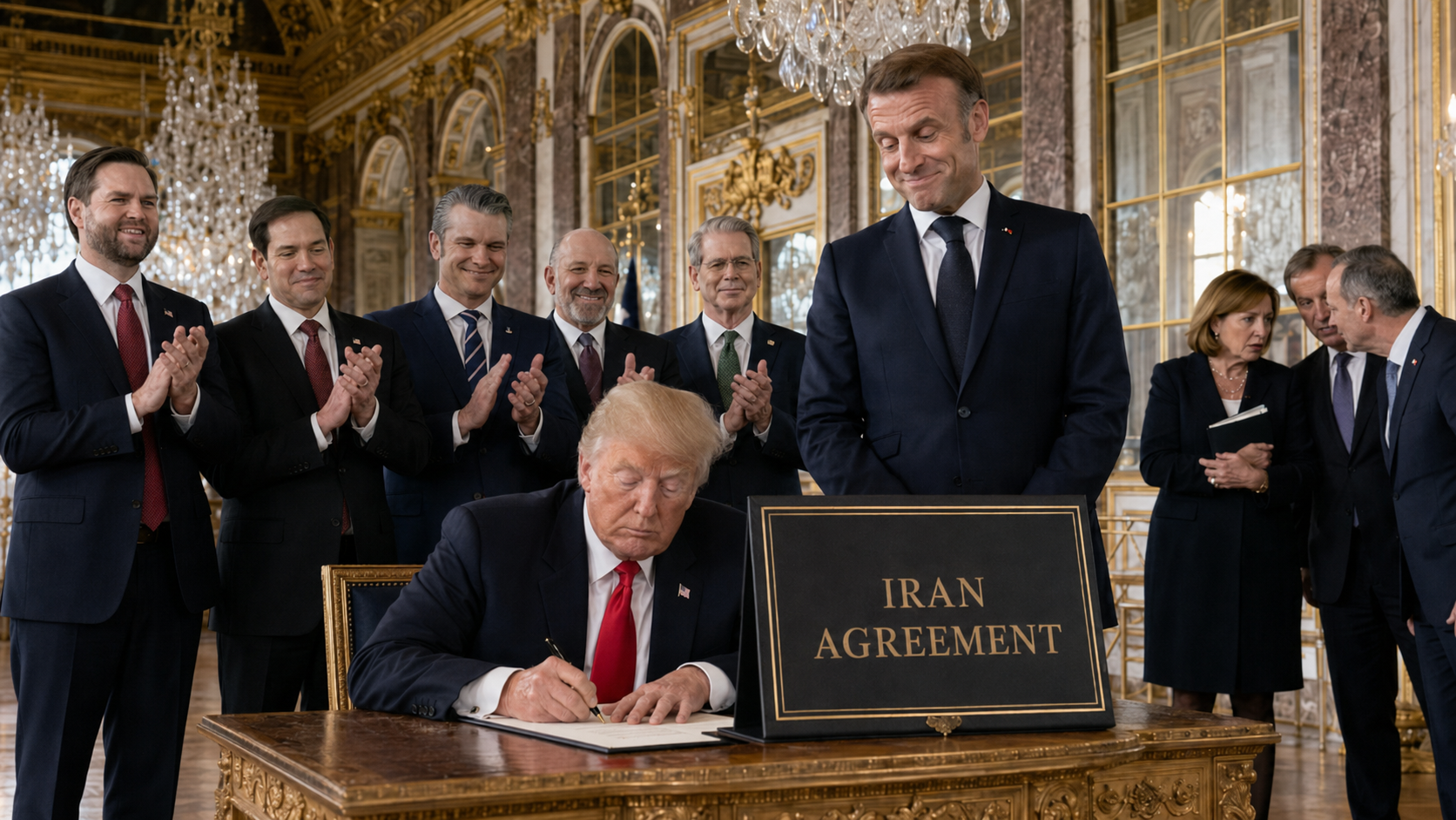 Macron Admits He Pranked Trump Into Signing Iran Agreement at Versailles