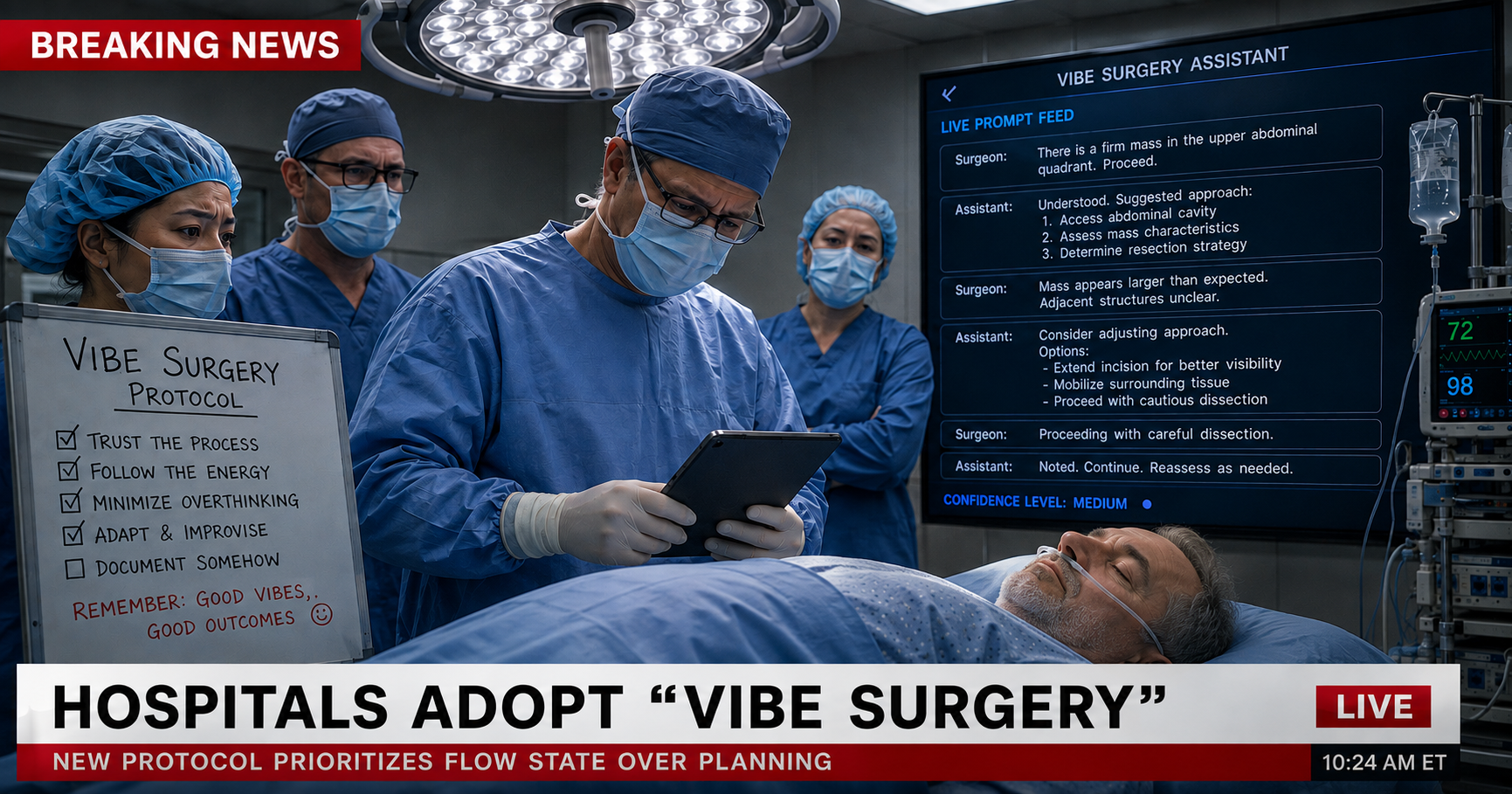 Hospitals Adopt "Vibe Surgery" to Boost Efficiency